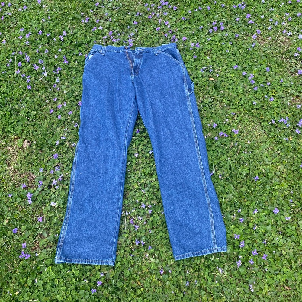 Blue jeans.